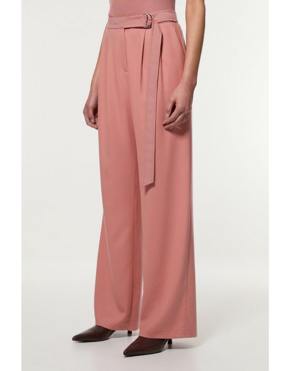 Soft Tailored Wide Leg Trousers - 2