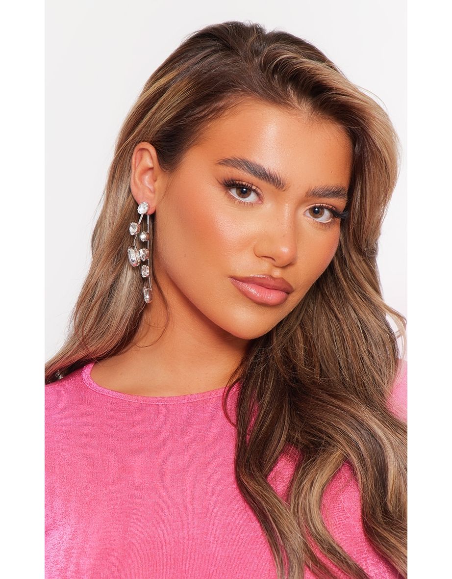 Jeweled statement earrings hot sale
