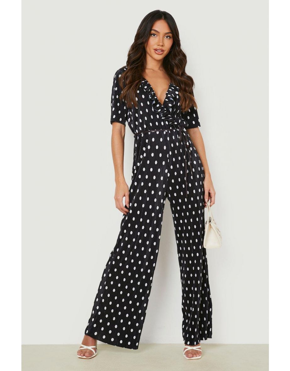 Wrap front sale culotte jumpsuit