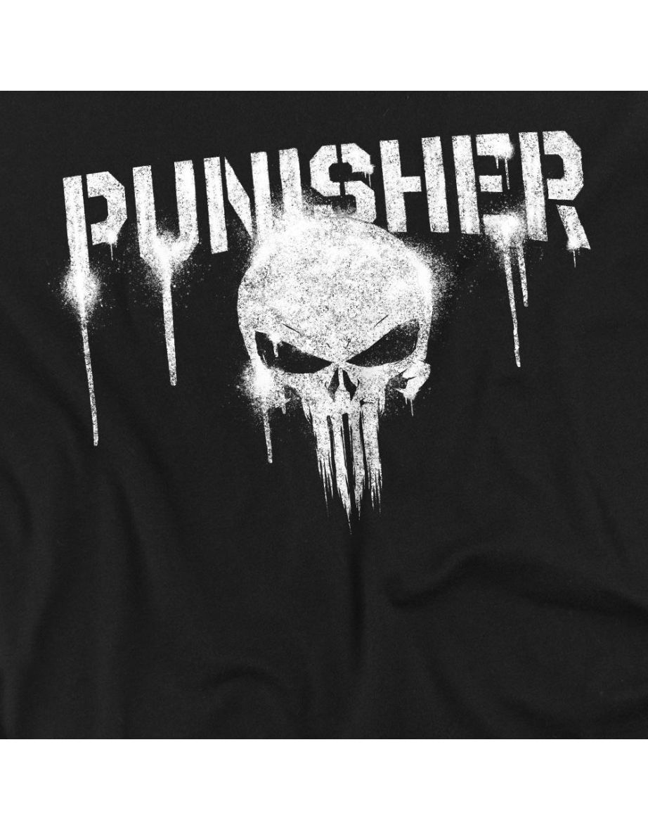 The Punisher  Adult Logo T-Shirt - Black - 2