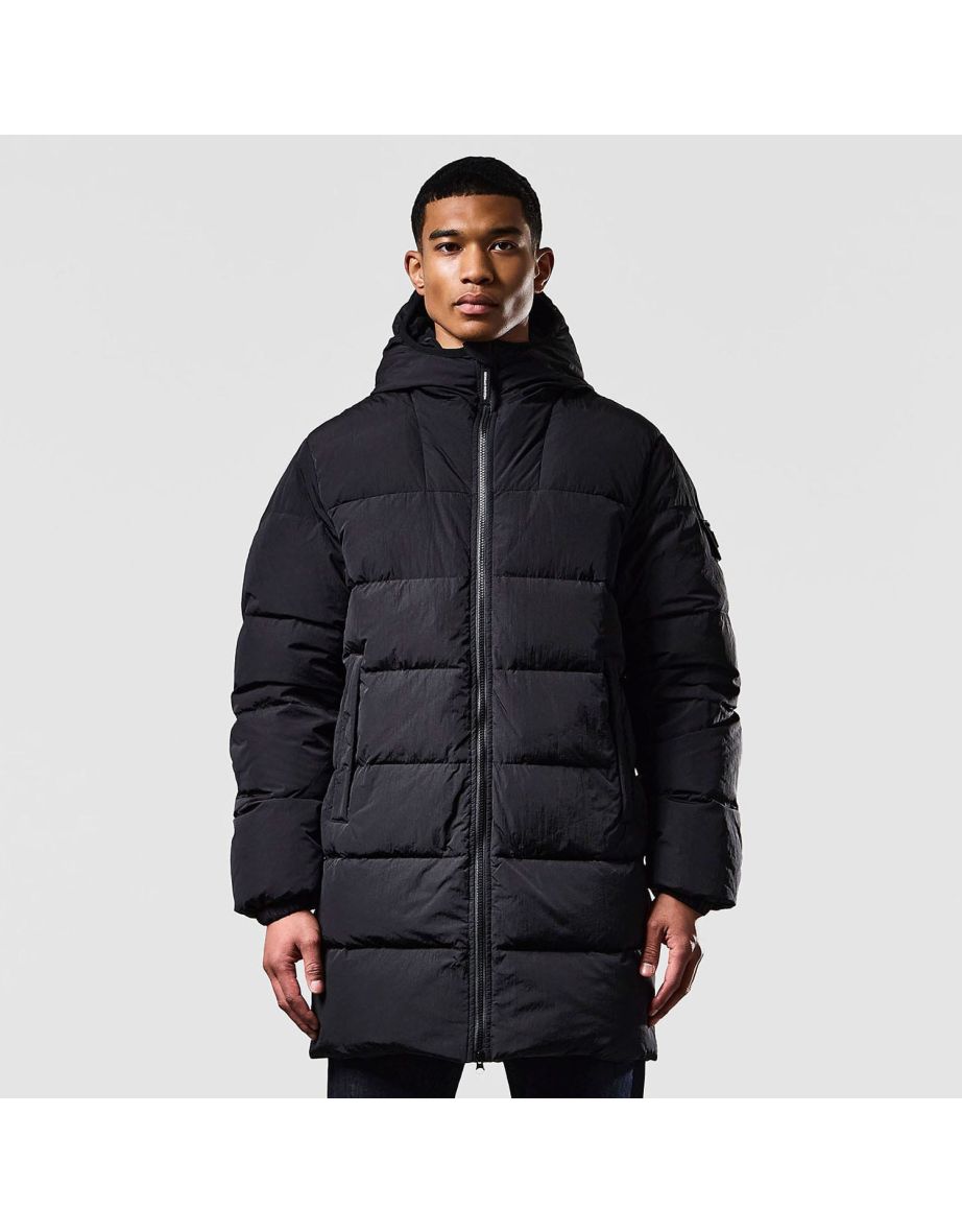 Men's Weekend Offender Sapporo Longline Down Jacket in Black