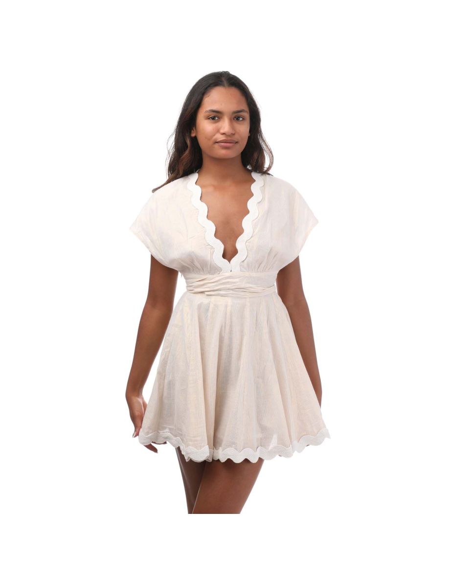 Shop Women s Sundress Nora Short Dress in White Online in Oman VogaCloset