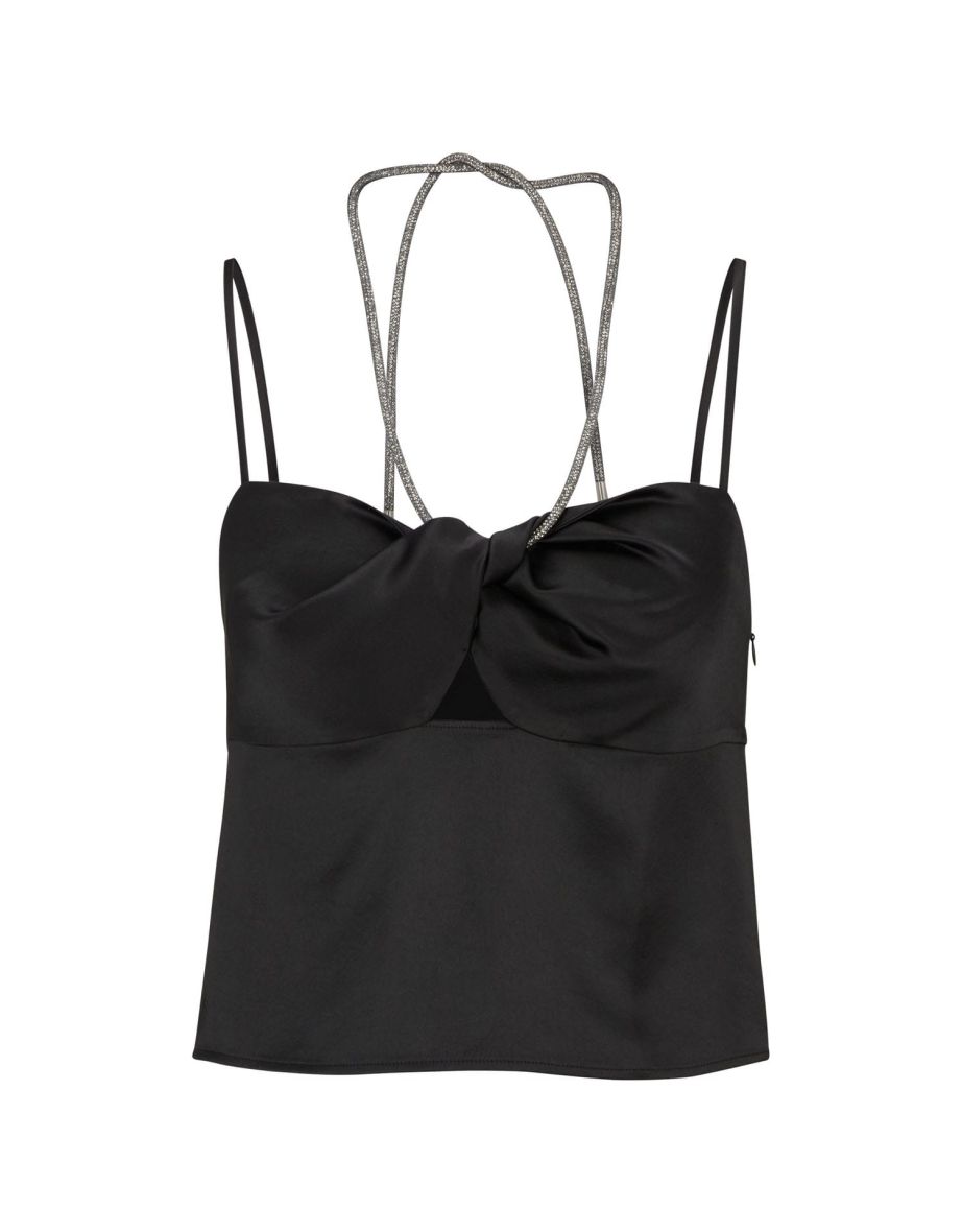 Women's Hugo Boss Crystali-1 Top in Black - 3