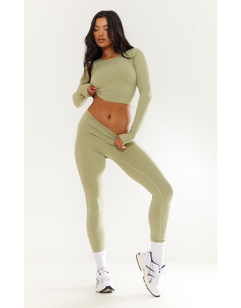 Sage Green Contour Sculpt Leggings
