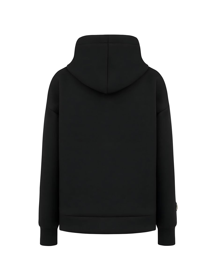 Zippered Kangaroo Pocket Sweatshirt - 3