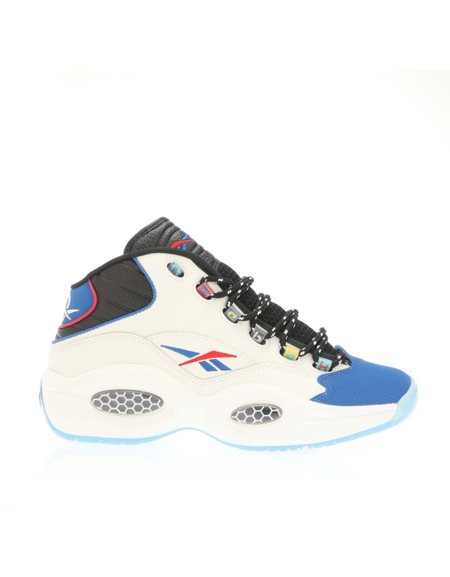 Shop Men s Reebok Question Mid Trainers in Black Online in Qatar VogaCloset