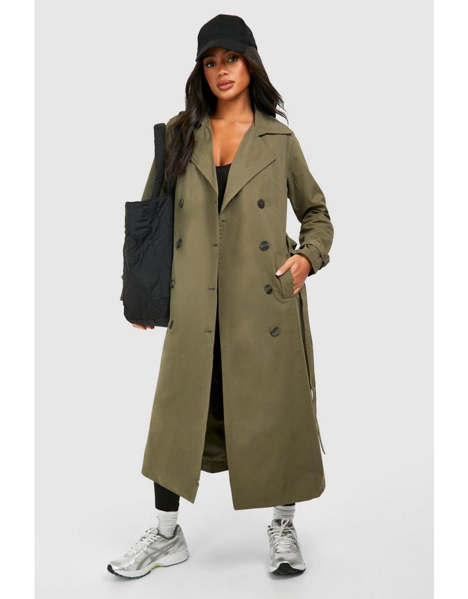 Sage green trench coat top