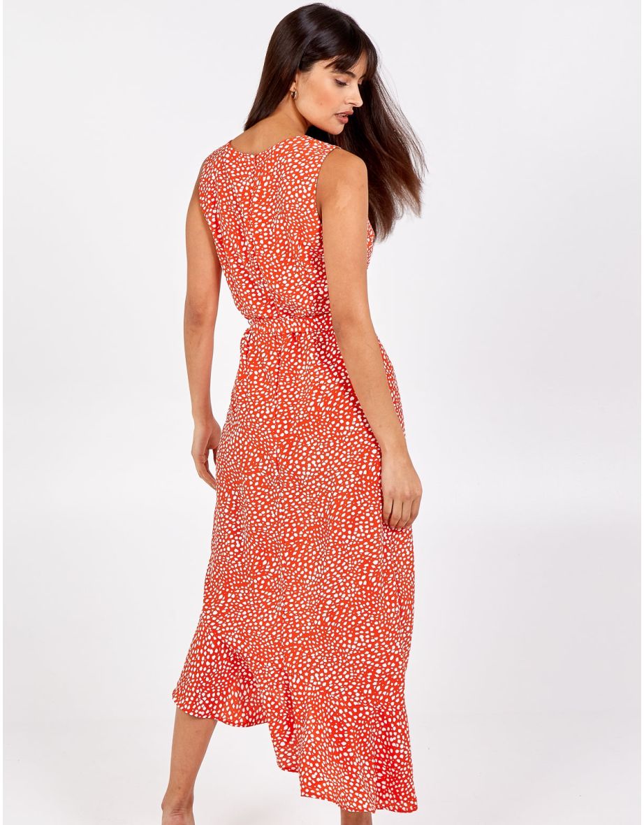 Asymmetric Hem Maxi Dress - 4