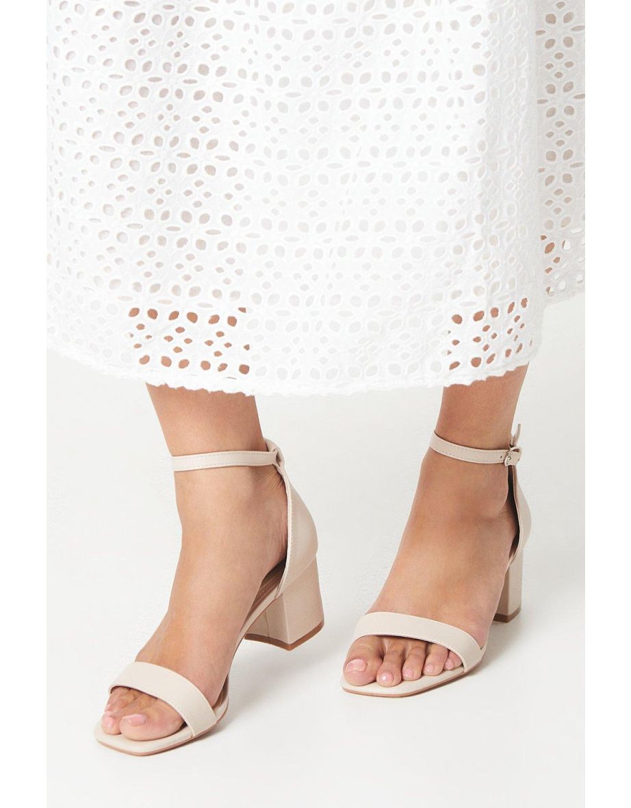 Sammy Low Block Barely There Heels