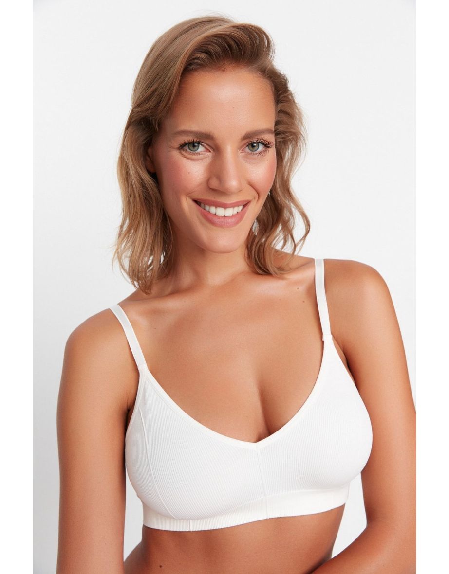 Bra - Ecru - Plain