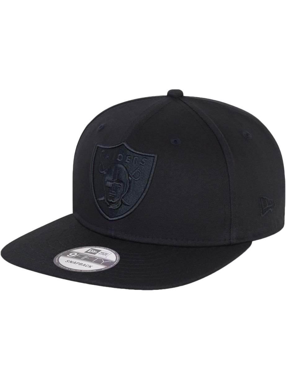 Shop New Era Las Vegas Raiders 9FIFTY Adjustable Snapback Cap Hat All Black Online in Iraq VogaCloset
