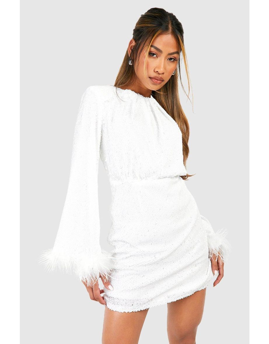 White party dresses boohoo hot sale