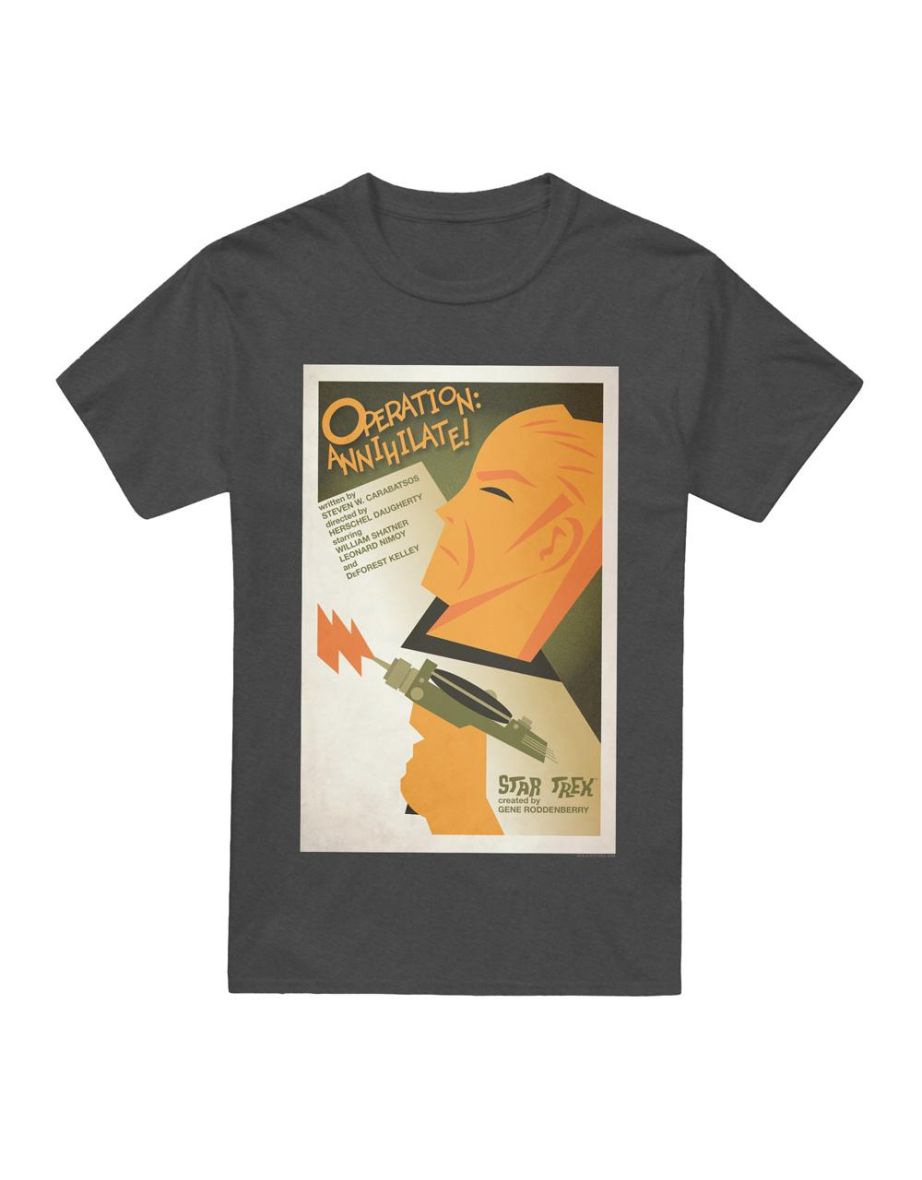 Star Trek Unisex Adult The Original Series Episode 29 T-Shirt - Charcoal