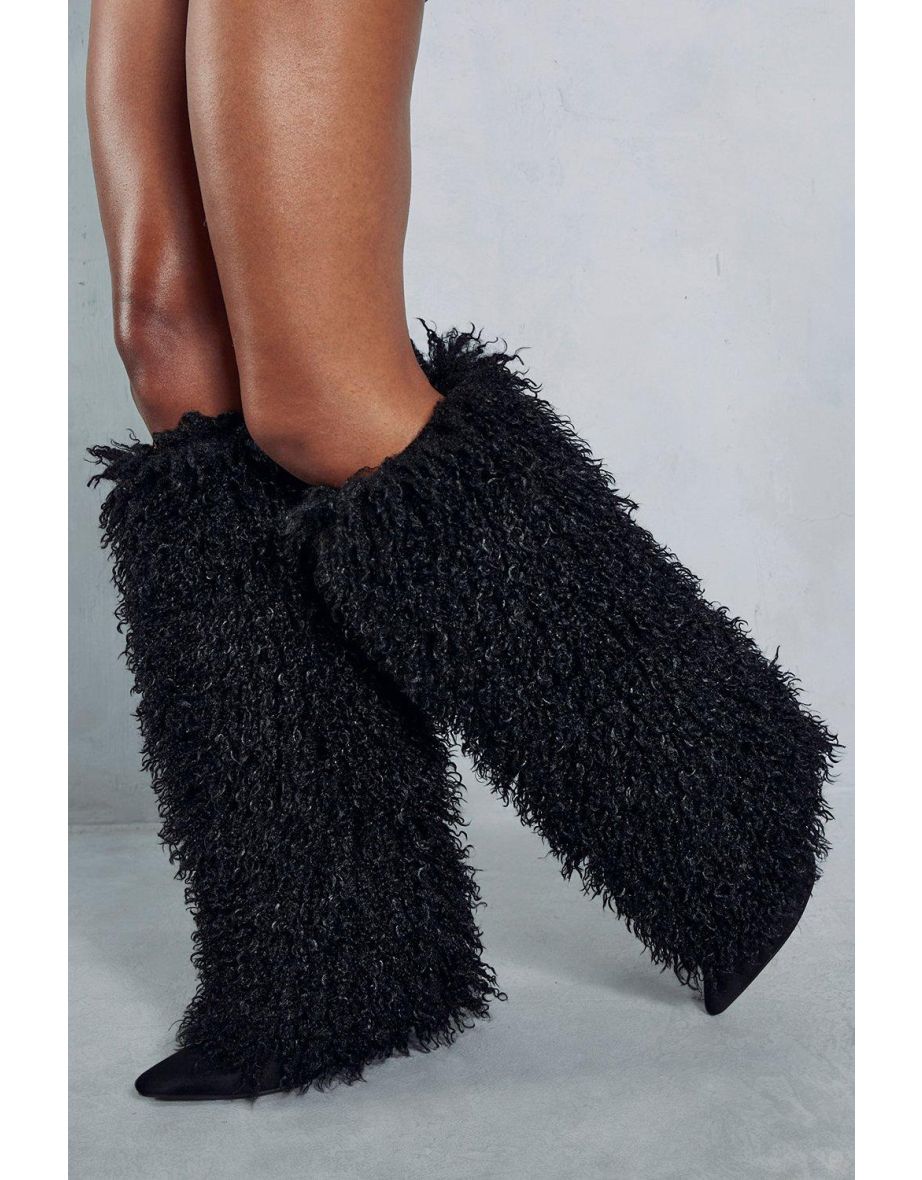 Knee High Faux Fur Yeti Boots - 2