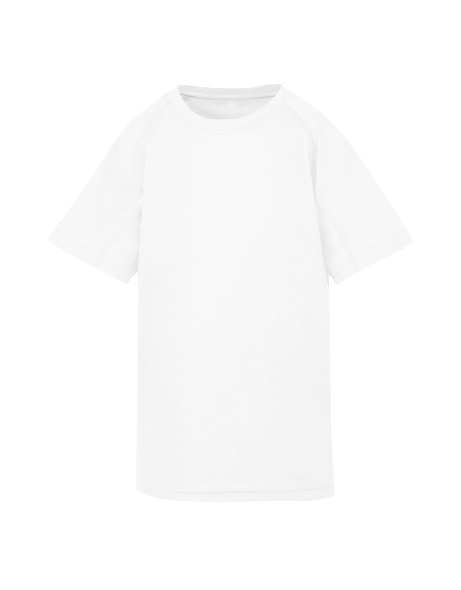 Spiro Childrens Boys Performance Aircool T-Shirt - White