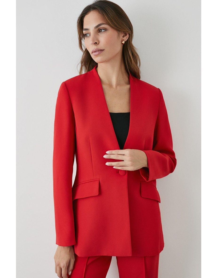 Buy red blazer sale