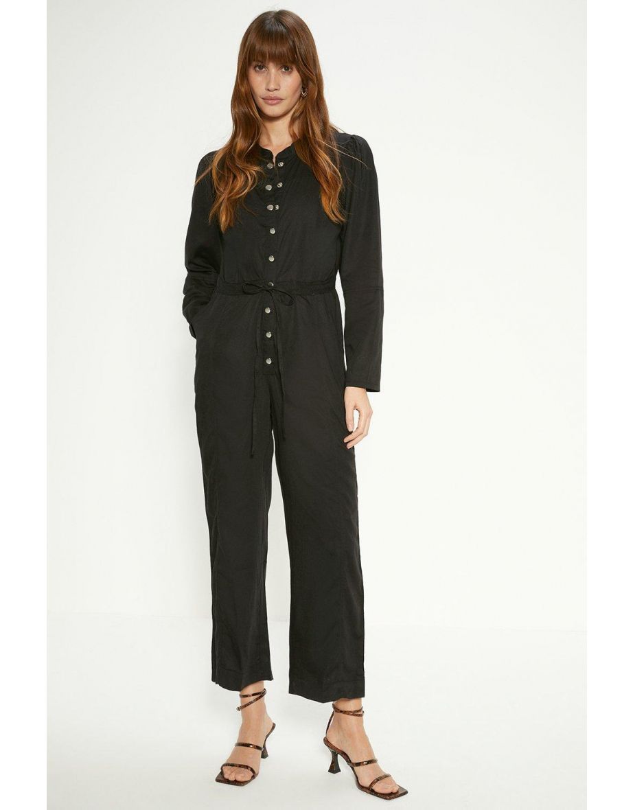 Oasis button through jumpsuit sale