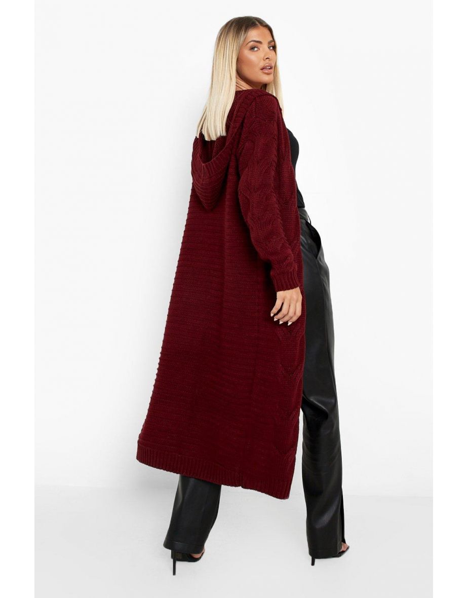 Hooded maxi cardigan sales