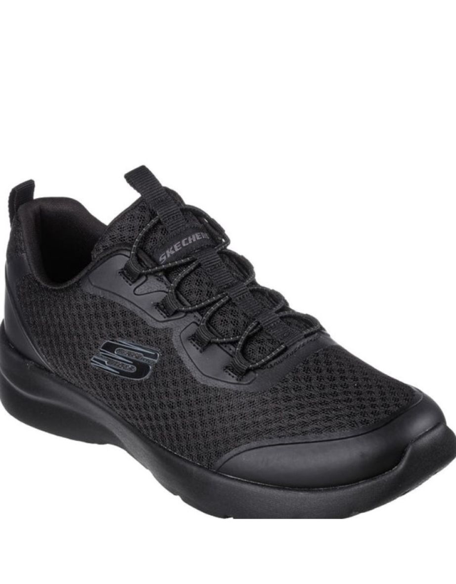 Girls black on sale skechers trainers
