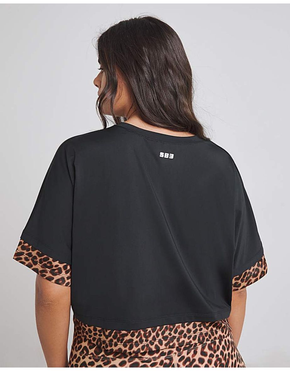 Leopard Print Active T-Shirt - 4