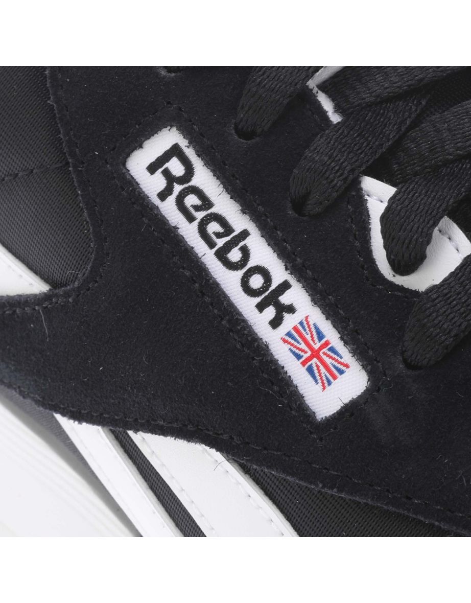 Men's Reebok Classics Classic Nylon Trainers in Black - 4