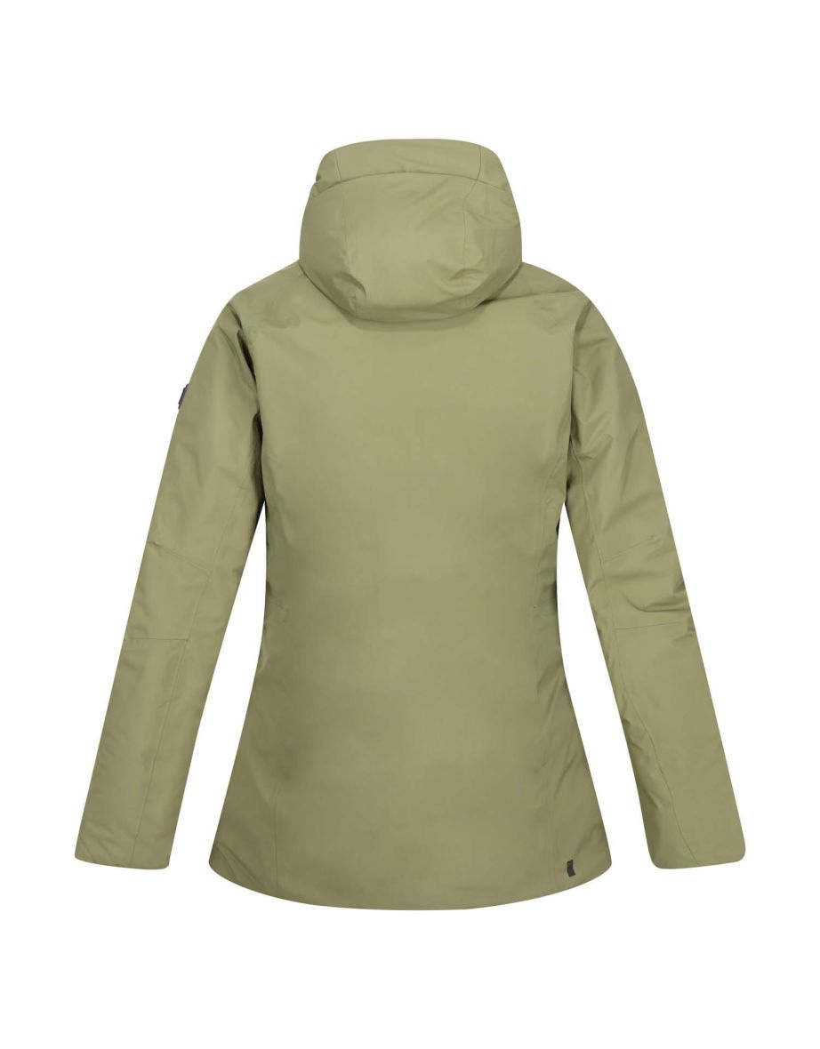 Women's Regatta Sanda II Waterproof Jacket in Green - 3