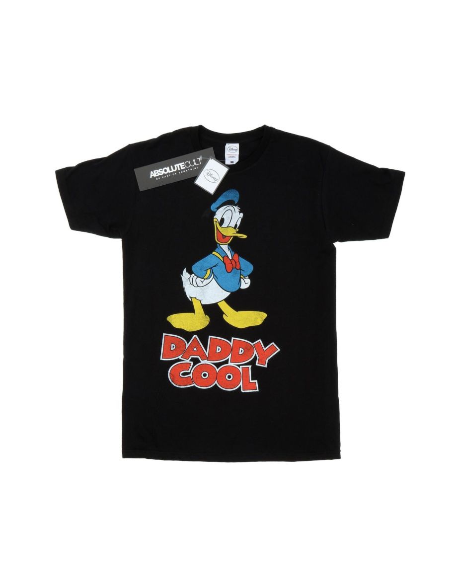 Disney Mens Donald Duck Daddy Cool T-Shirt - Black
