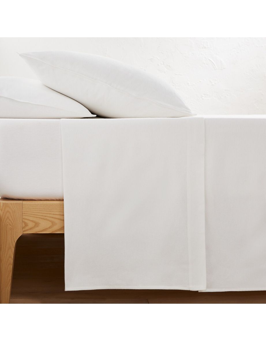 Clara 100% Cotton Flannel Flat Sheet