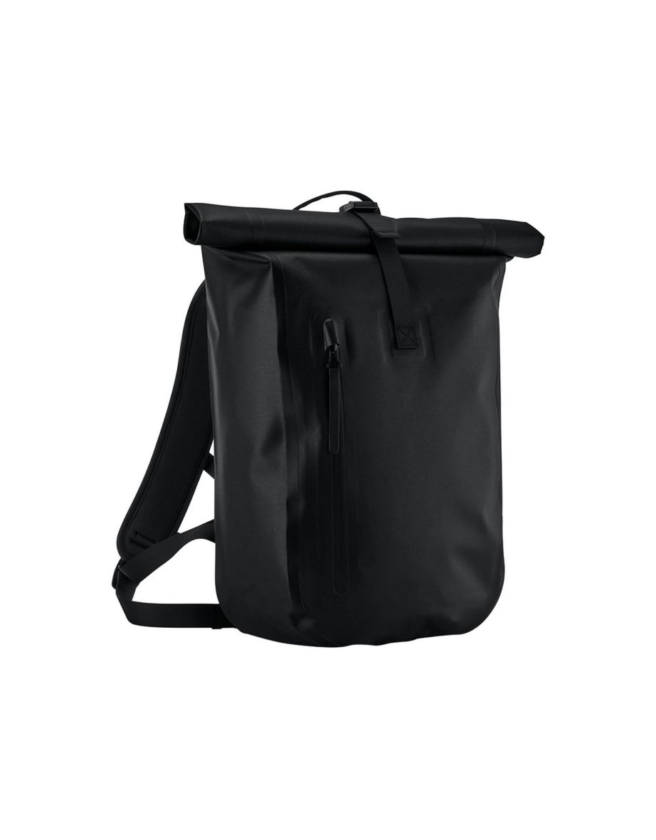 Quadra Lite Roll Top Waterproof Backpack - Black