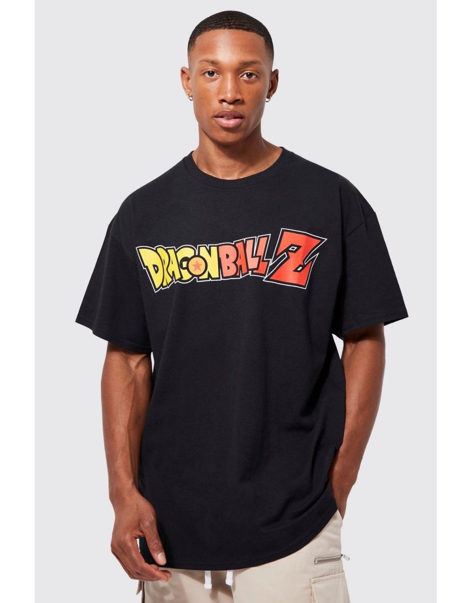 Oversized Dragonball Z Goku License T-shirt - black