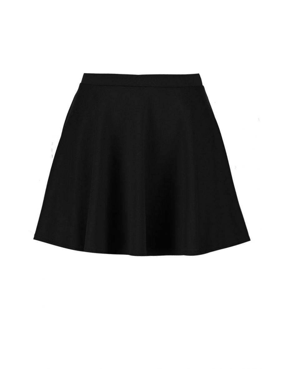 Fit & Flare Skater Skirt - black - 3