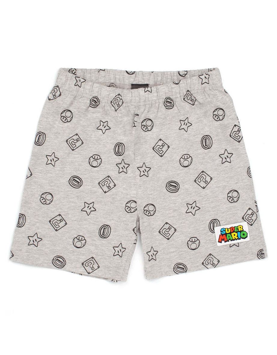 Super Mario Boys Short Pyjama Set - Navy/Grey - 3