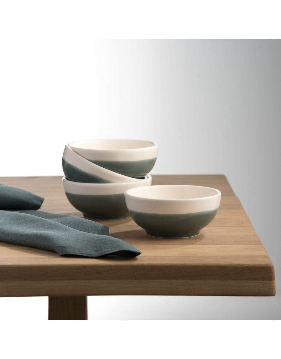 Set of 4 Zalato Two-Tone Earthenware Bowls - 3