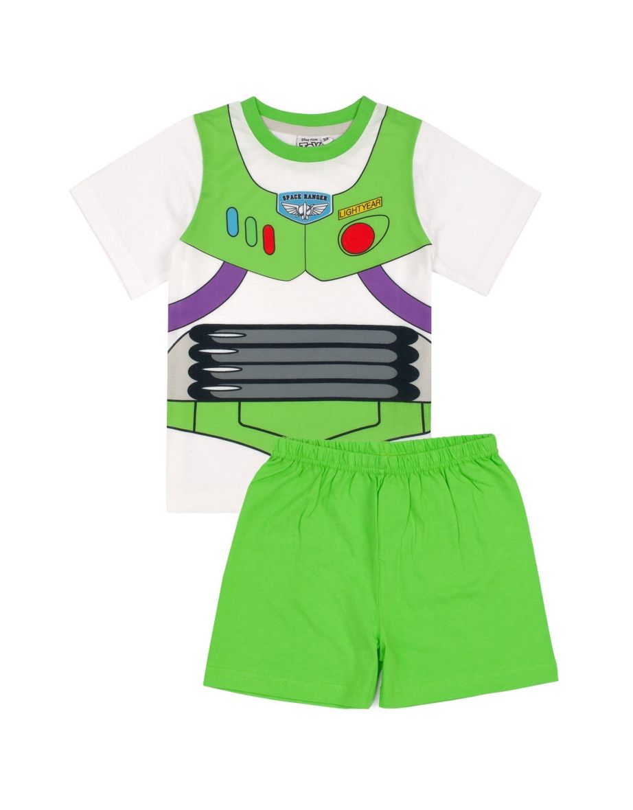 Toy Story Boys Buzz Lightyear Short Pyjama Set - Green