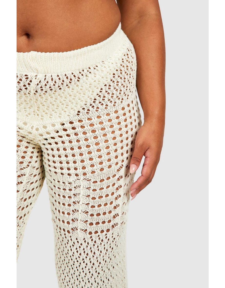 Plus Crochet Beach Trousers - 3