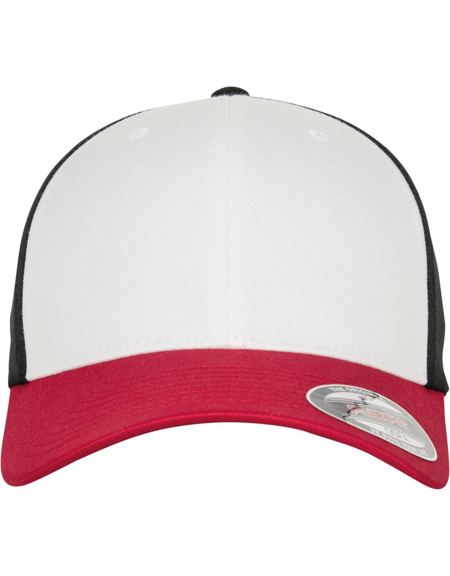 Flexfit by Yupoong 3-Tone Cap - Red/White/Black - 3