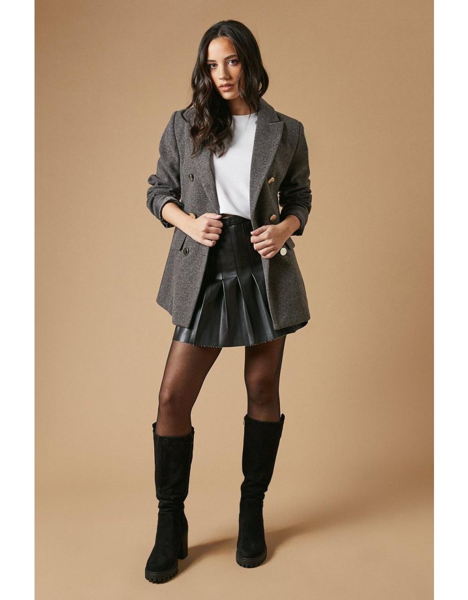 Kera Faux Suede Chunky Platform Knee Boot
