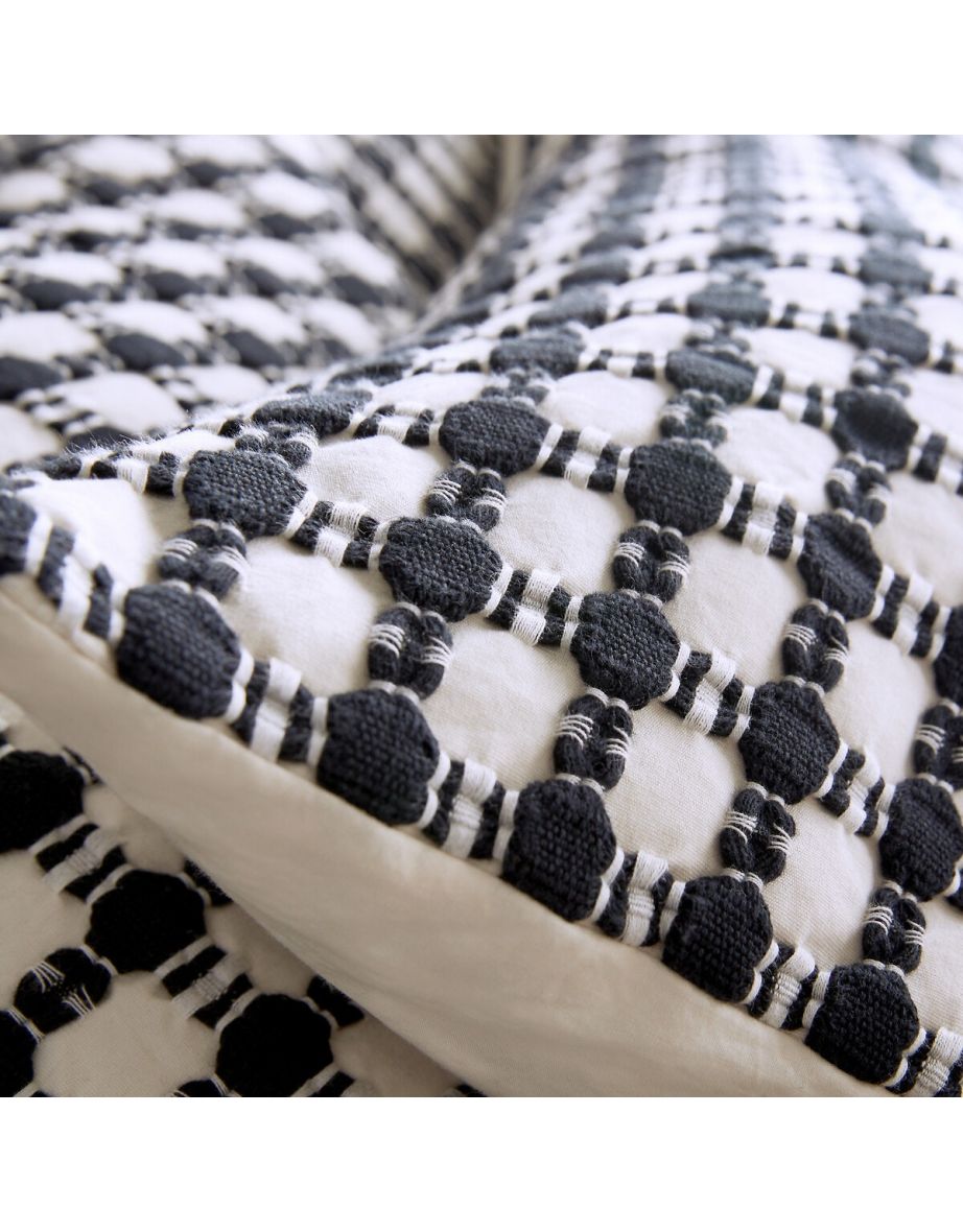 Mikonis Graphic 100% Washed Cotton Percale 200 Thread Count Pillowcase - 2