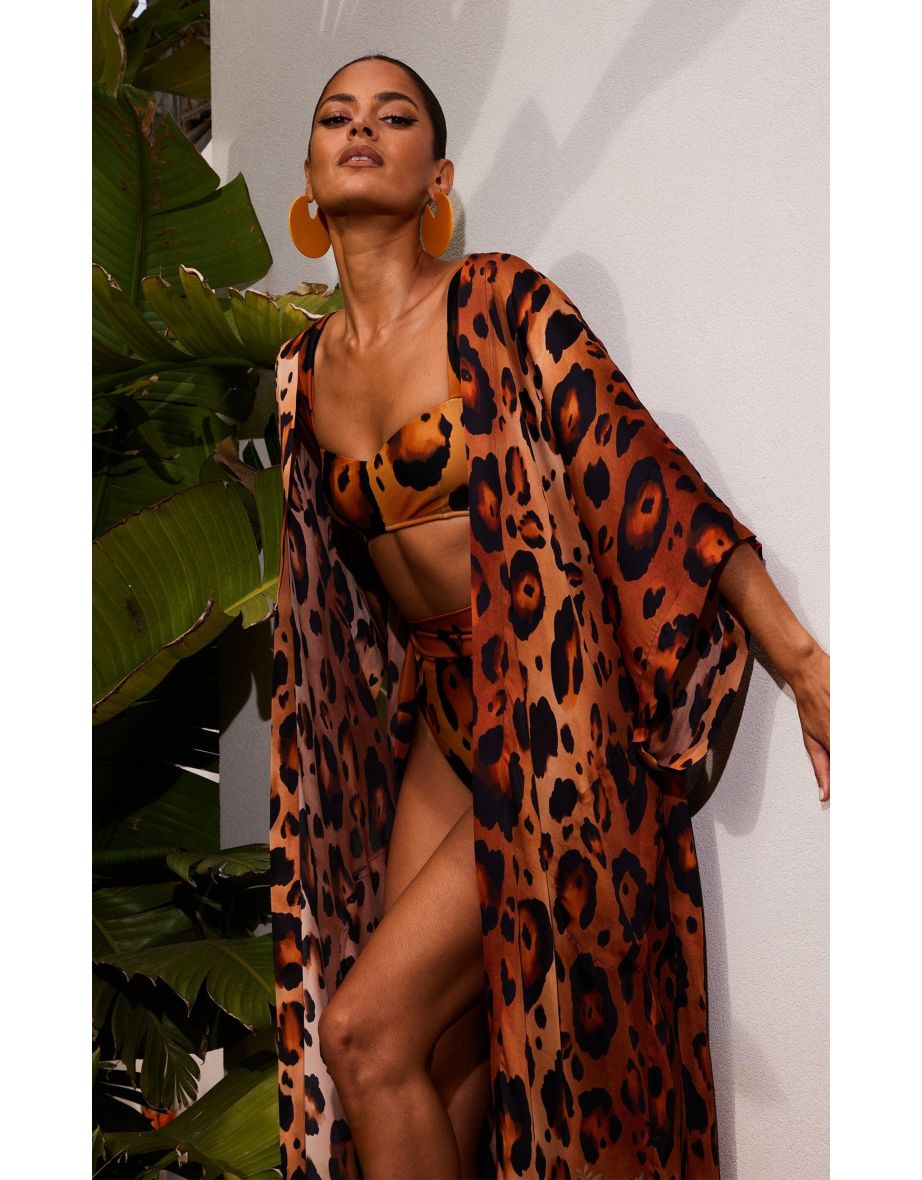 HALO Kamala Kimono in Jungle Leopard