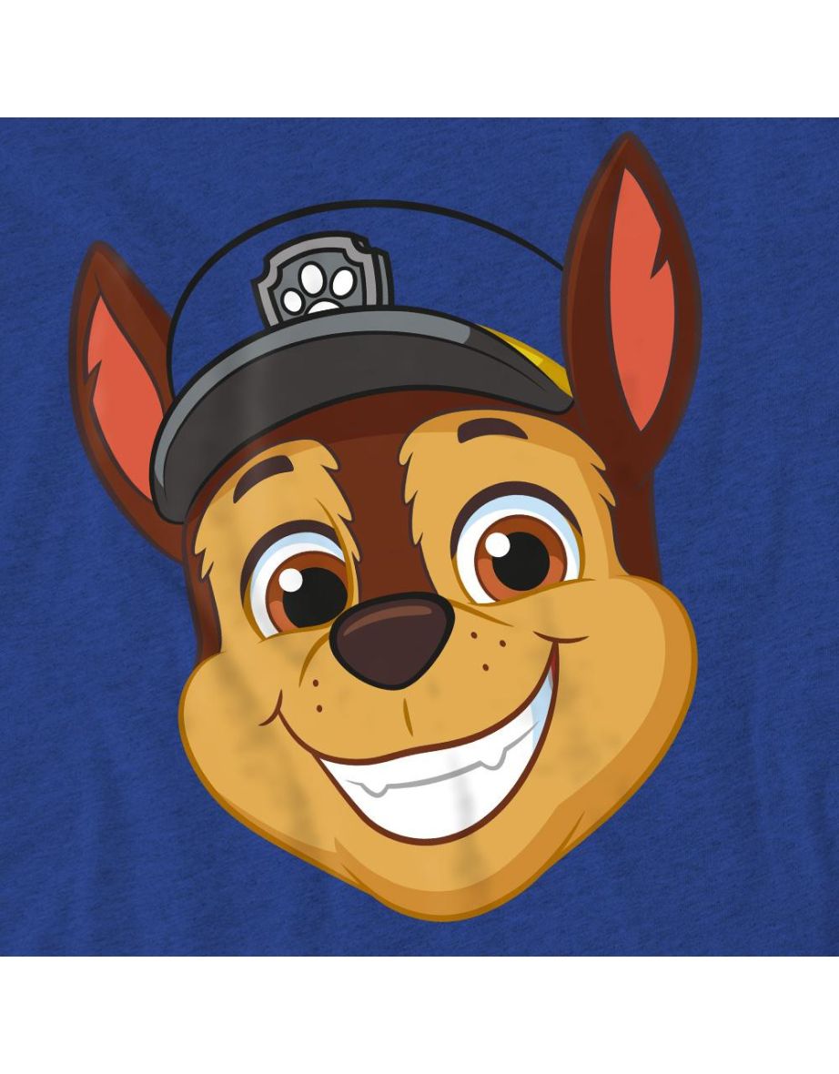 Paw Patrol Unisex Adult Grin Chase T-Shirt - Royal Blue - 3