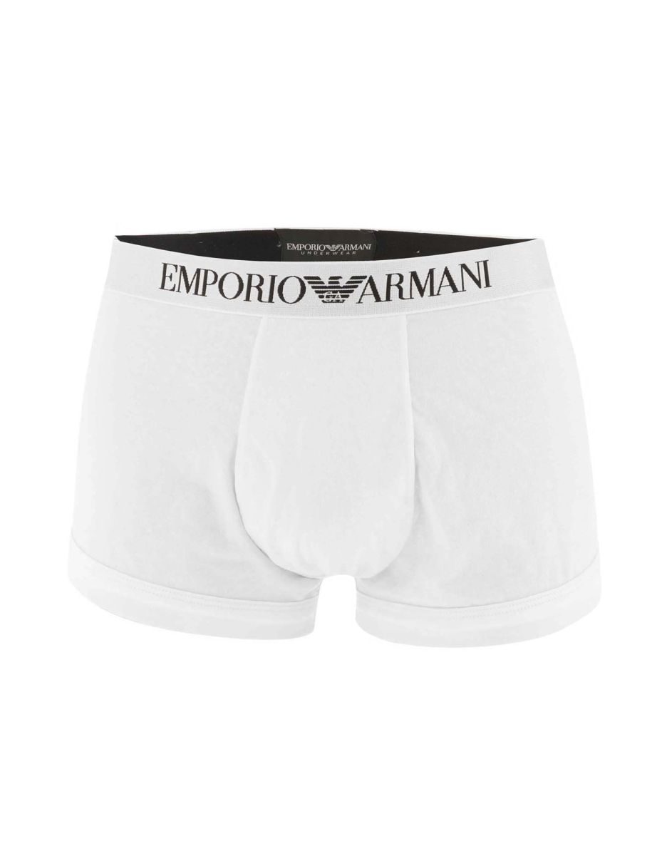 Men's Armani Stretch Cotton Boxers in White