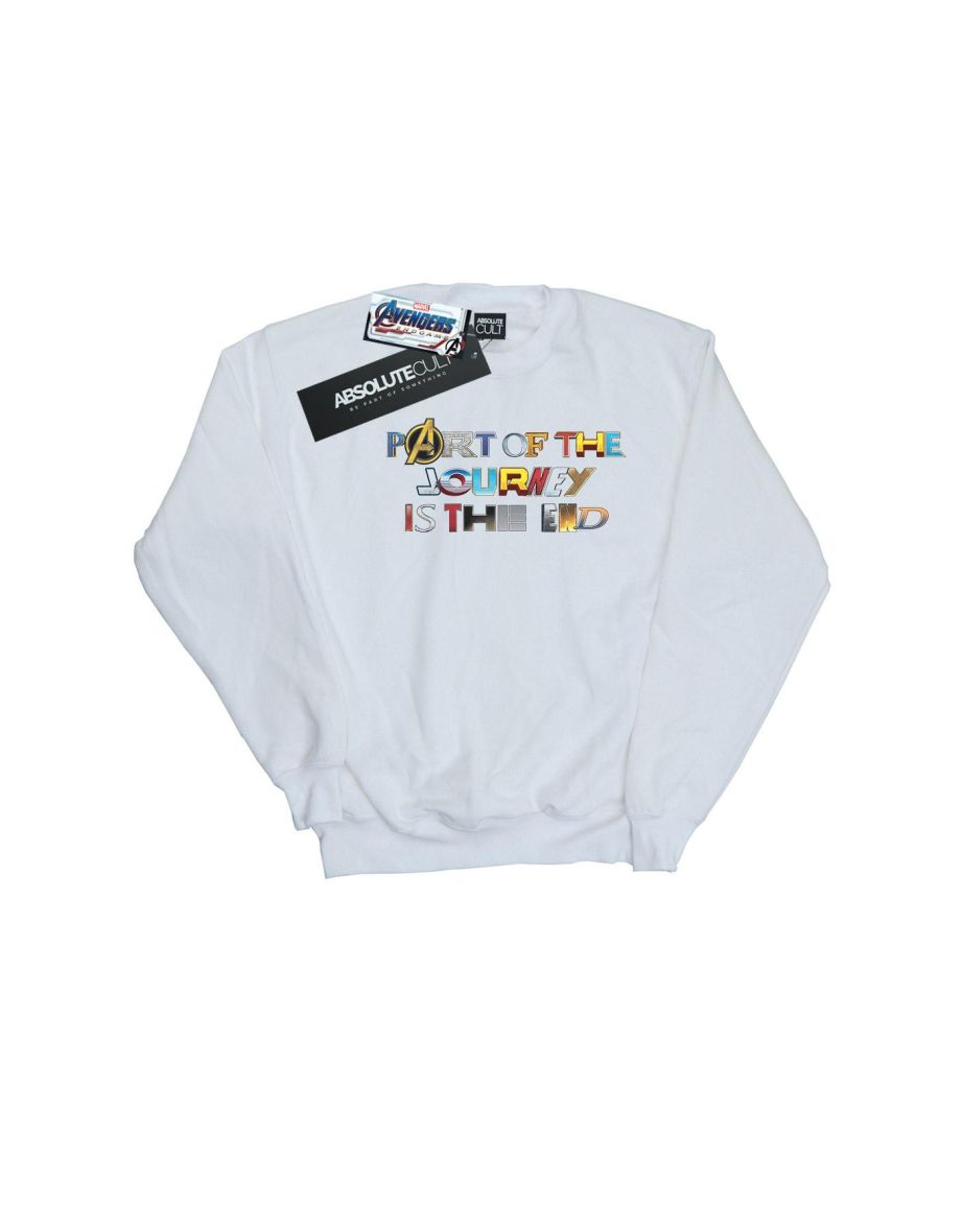Marvel Girls Avengers Endgame Part Of The Journey Sweatshirt - White