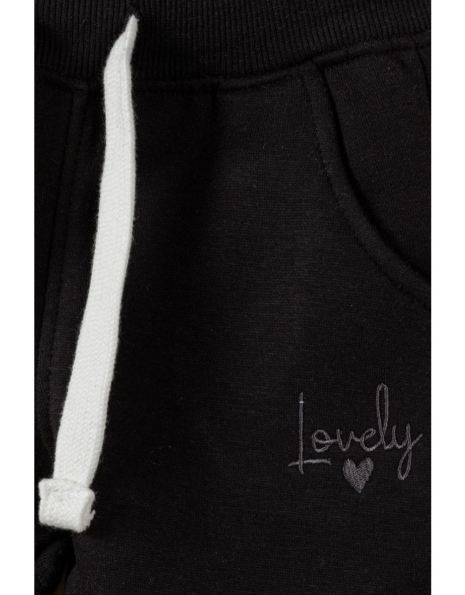 Girls 'Lovely' Fleece Joggers - 2