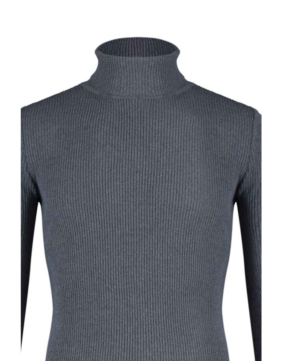 Sweater - Gray - Fitted - 8