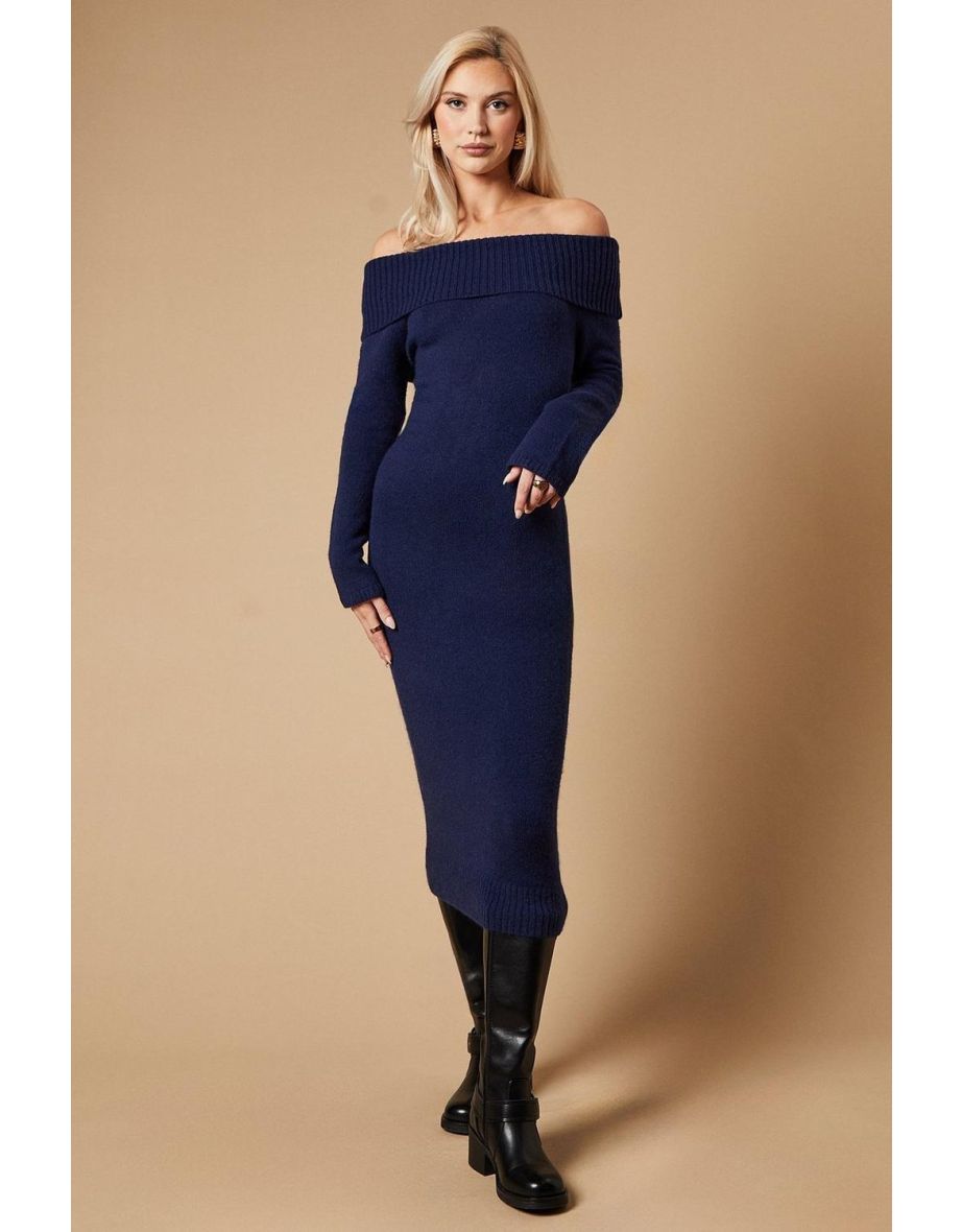 Bardot Knitted Midaxi Dress