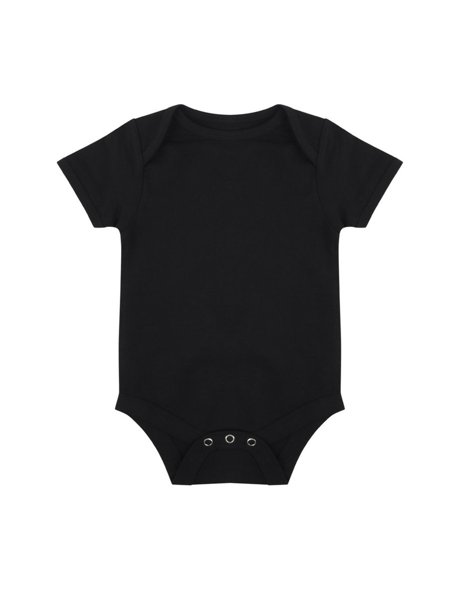 Larkwood Baby Boys/Girls Essential Short Sleeve Bodysuit - Black - 1