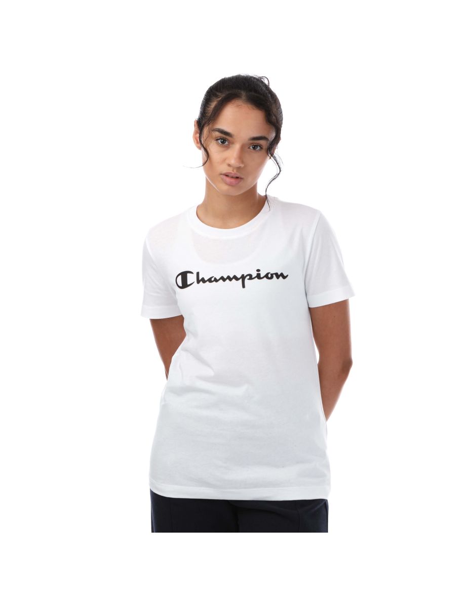 Champion big script outlet tee