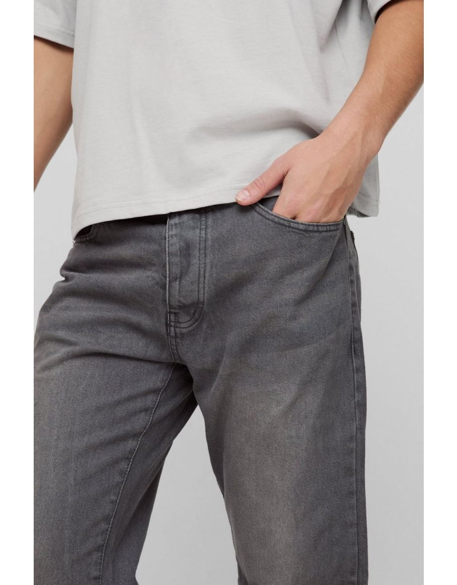 Straight Rigid Jean - grey - 2