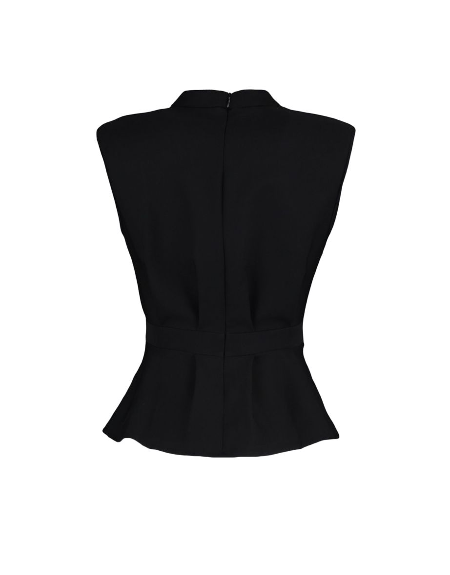 Blouse - Black - Fitted - 7