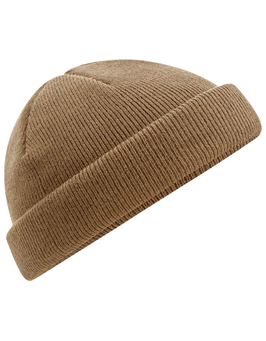 Beechfield Fisherman Mini Recycled Beanie - Biscuit